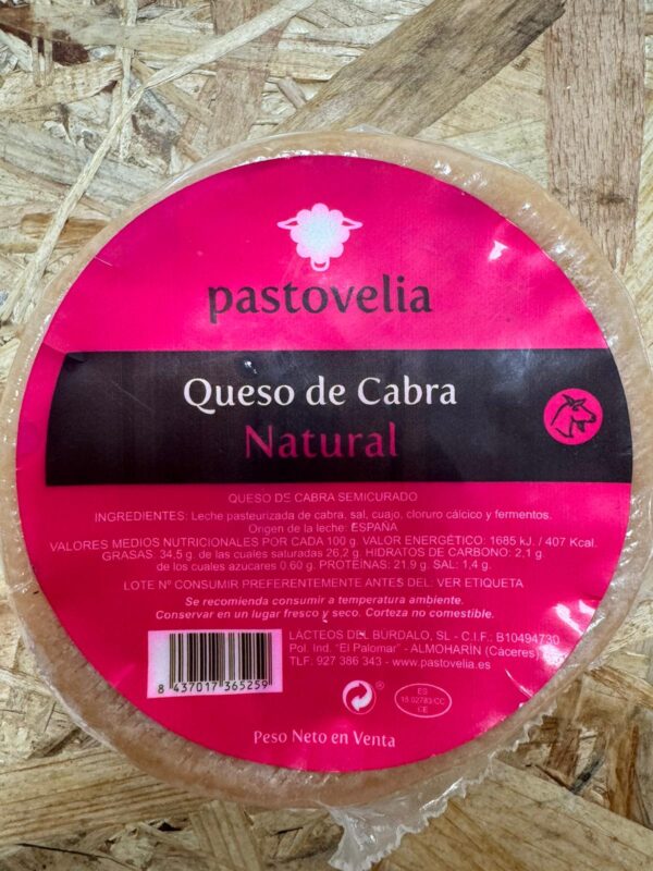 Queso de Cabra natural - Pastovelia