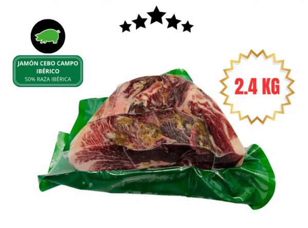 Medio Jamón de Cebo Campo 50% Ibérico Deshuesado Lux Ibérico